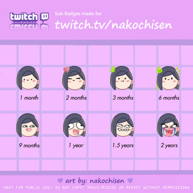 Sub Badges $5-$10