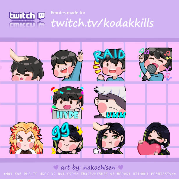 Kodakkills' emotes